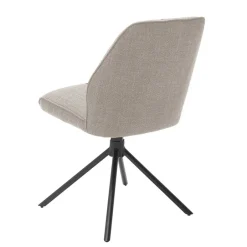 Wohnen Drehbarer Polsterstuhl in Hellbraun - Asticio (2er Set)