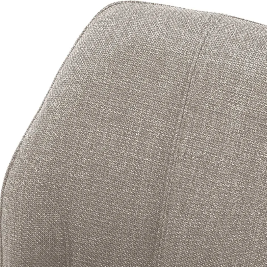 Wohnen Drehbarer Polsterstuhl in Hellbraun - Asticio (2er Set)