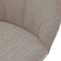 Wohnen Drehbarer Polsterstuhl in Hellbraun - Asticio (2er Set)