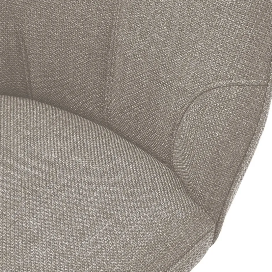 Wohnen Drehbarer Polsterstuhl in Hellbraun - Asticio (2er Set)