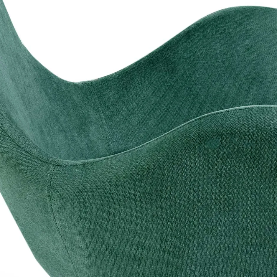 Wohnen Drehbarer Retro Loungesessel in Türkis - Vitablo