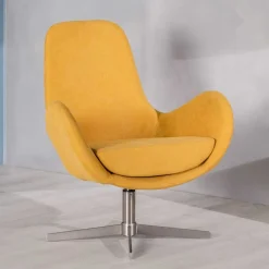 Wohnen Drehbarer Retrosessel in Gelb - Phantom