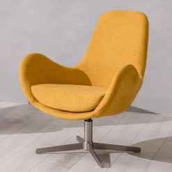Wohnen Drehbarer Retrosessel in Gelb - Phantom