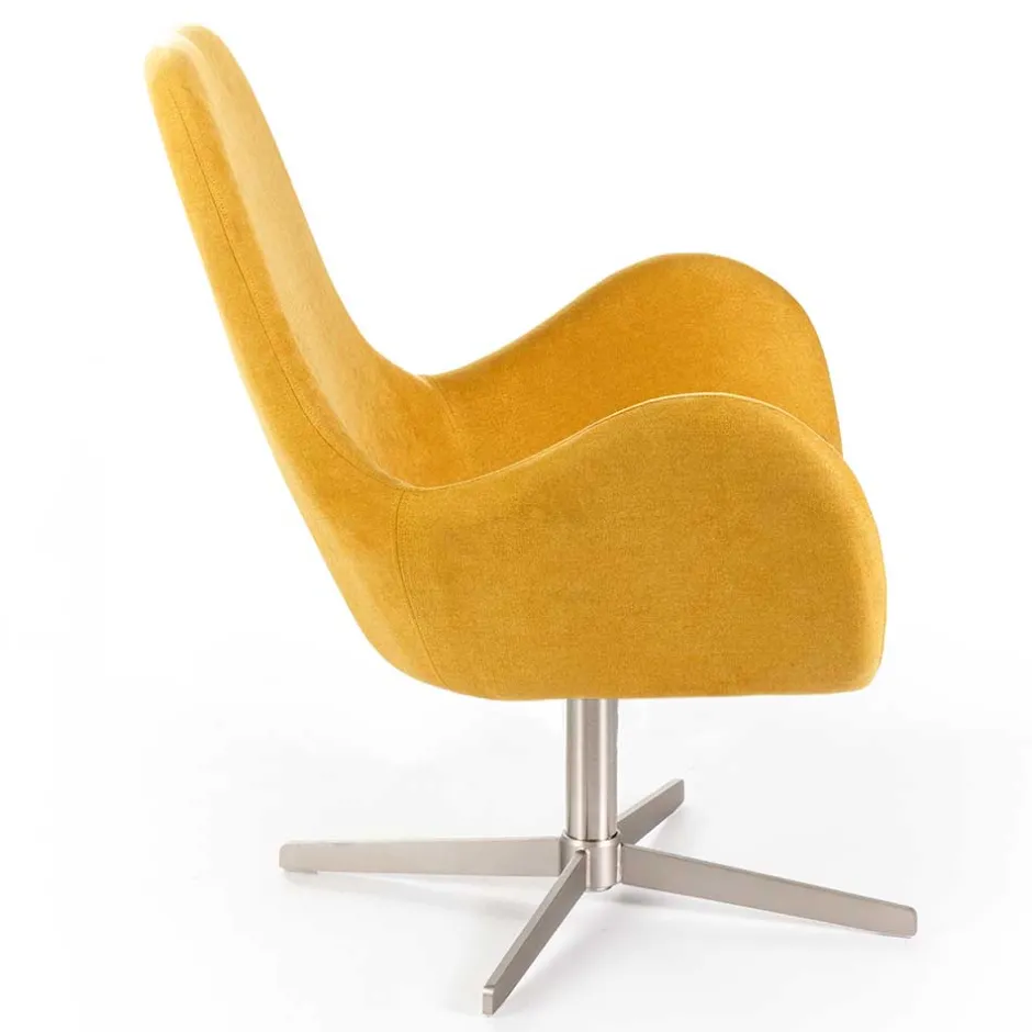 Wohnen Drehbarer Retrosessel in Gelb - Phantom