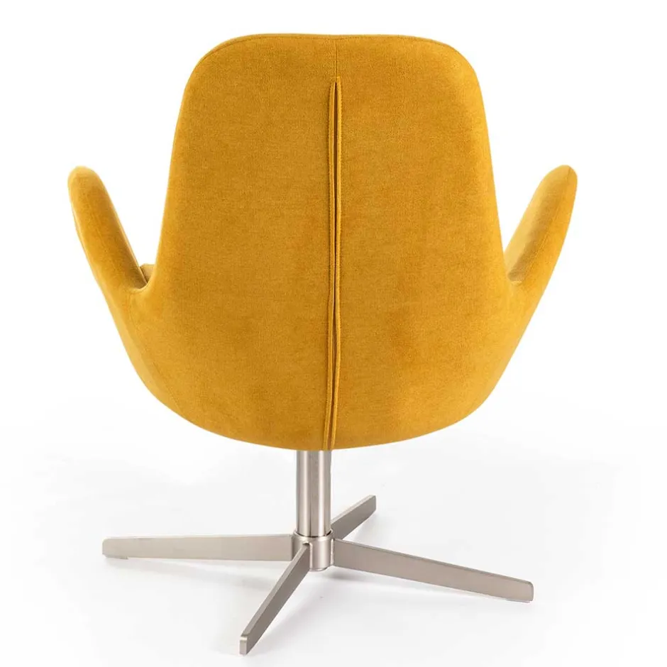 Wohnen Drehbarer Retrosessel in Gelb - Phantom