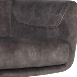 Wohnen Drehbarer Sessel in Anthrazit Veloursbezug - Sigatoka