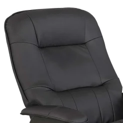 Drehbarer Sessel mit Hocker in Schwarz - Fidarela (zweiteilig)^Wohnen Outlet