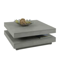 Wohnen Drehbarer Sofatisch in Beton Optik - California