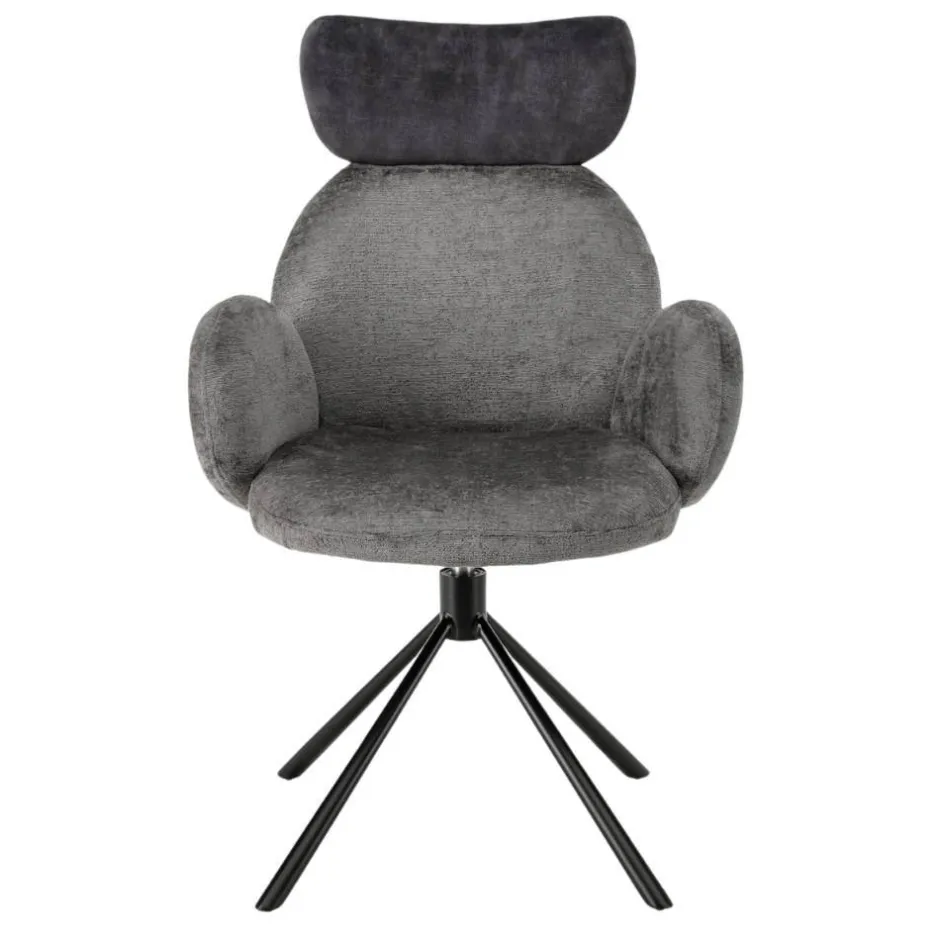 Drehbarer Tischsessel in Grau - Adejano (2er Set)^Wohnen New