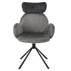 Drehbarer Tischsessel in Grau - Adejano (2er Set)^Wohnen New