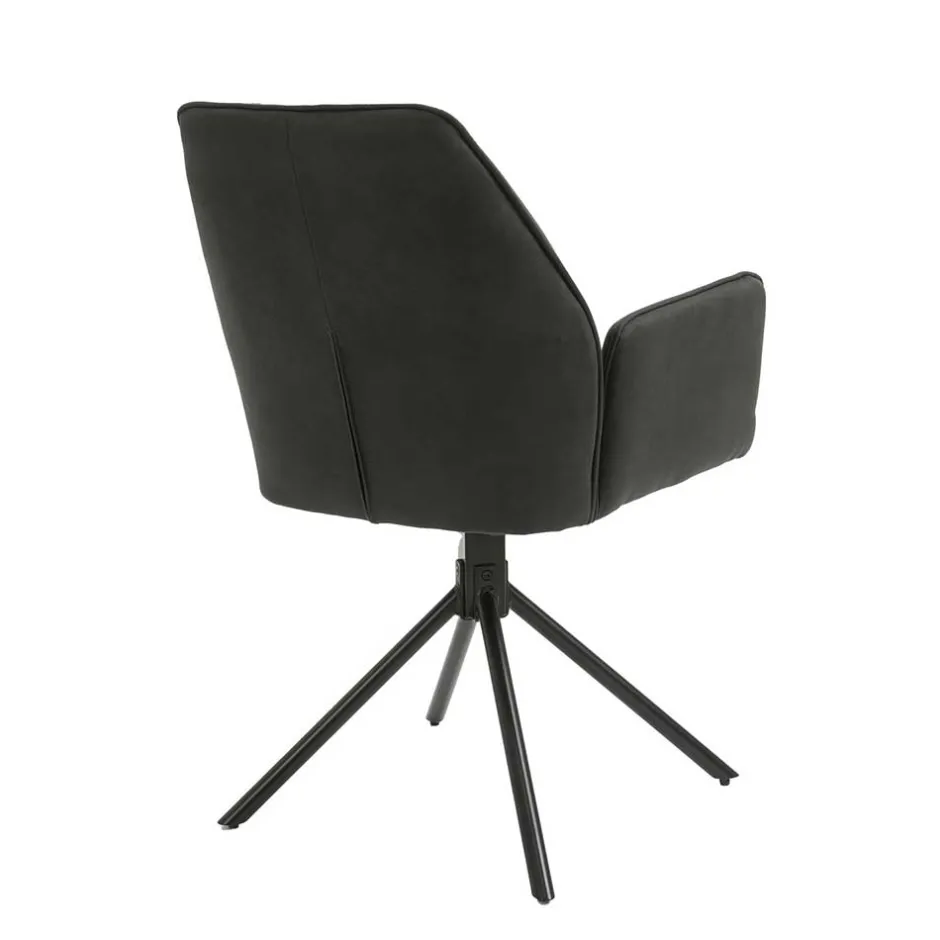 Drehbarer Tischsessel in Anthrazit - Iljana (2er Set)^Wohnen