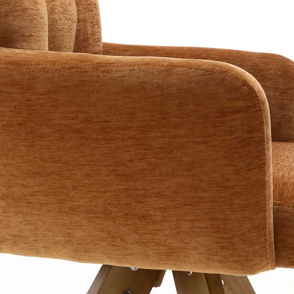 Drehbarer Tischsessel in Ockergelb - Manu (2er Set)^Wohnen Clearance