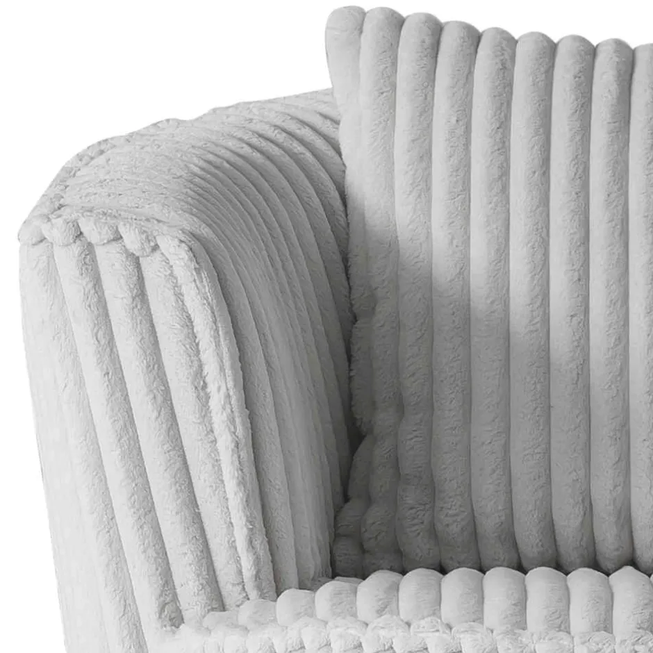 Wohnen Drehbarer Wohnzimmersessel in Hellgrau - Iliana