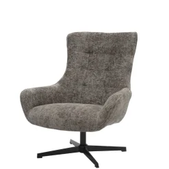 Wohnen Drehbarer Wohnzimmersessel in Dunkelgrau - Grandio