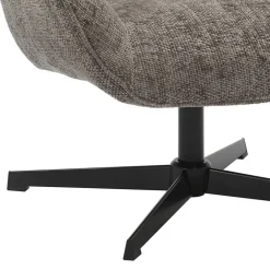 Wohnen Drehbarer Wohnzimmersessel in Dunkelgrau - Grandio