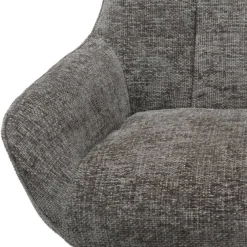 Wohnen Drehbarer Wohnzimmersessel in Dunkelgrau - Grandio