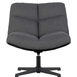 Drehsessel ohne Armlehnen in Anthrazit Boucle - Matresca^Wohnen Best