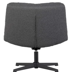 Drehsessel ohne Armlehnen in Anthrazit Boucle - Matresca^Wohnen Best