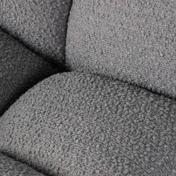 Drehsessel ohne Armlehnen in Anthrazit Boucle - Matresca^Wohnen Best