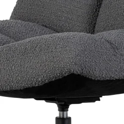 Drehsessel ohne Armlehnen in Anthrazit Boucle - Matresca^Wohnen Best