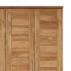 Wohnen Drehtüren Kleiderschrank Cranos aus Wildeiche Massivholz