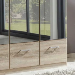 Drehtüren Kleiderschrank Rommino in Eiche Sägerau^Wohnen Clearance
