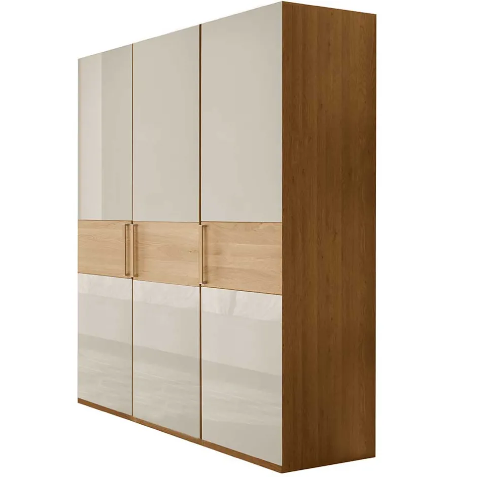 Drehtürenschrank mit Glasfront in Beige - Emdsiva^Wohnen Best