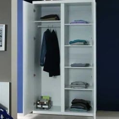 Wohnen Drehtürenschrank Raven in Weiß