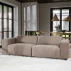 Dreier Sofa aus Webstoff in Beige - Adamantia^Wohnen Discount