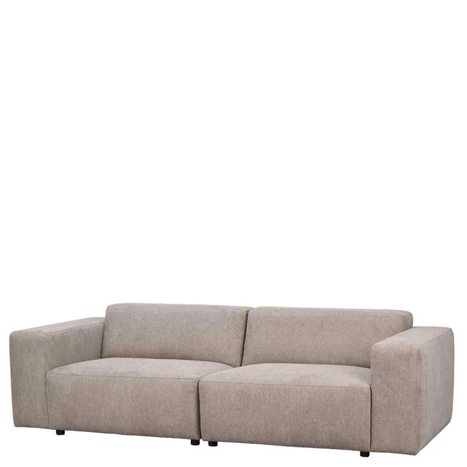 Dreier Sofa aus Webstoff in Beige - Adamantia^Wohnen Discount