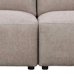 Dreier Sofa aus Webstoff in Beige - Adamantia^Wohnen Discount