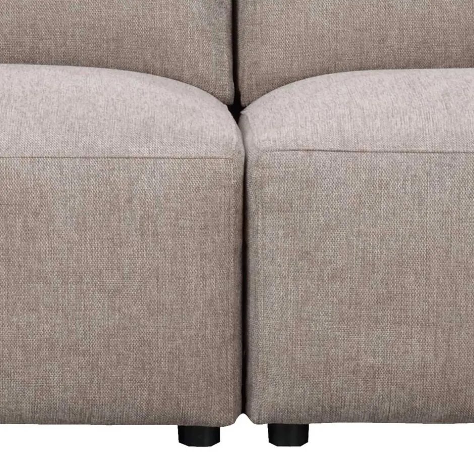 Dreier Sofa aus Webstoff in Beige - Adamantia^Wohnen Discount