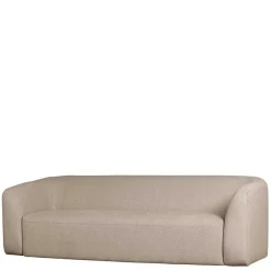 Wohnen Dreisitzer Couch aus Chenille in Beige - Chake
