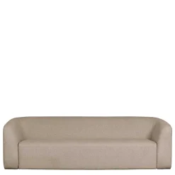 Wohnen Dreisitzer Couch aus Chenille in Beige - Chake