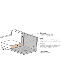 Dreisitzer Couch in Graugrün Samtbezug - Vontada^Wohnen