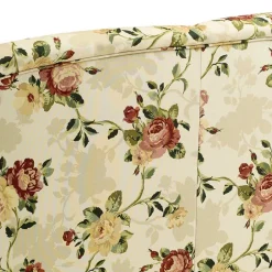 Wohnen Dreisitzer Couch mit Rosen Stoffbezug - Bracas