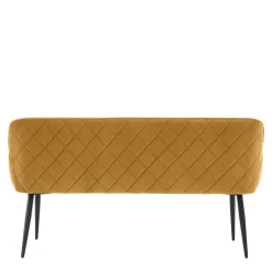 Dreisitzer Esstischbank in Senfgelb Samt - Ligurian^Wohnen Hot
