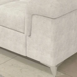 Wohnen Dreisitzer Funktionscouch in Cremeweiß - Cryptos