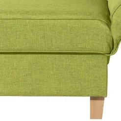 Dreisitzer Polsterliege in Gelbgrün mit Buche - Blace^Wohnen Online