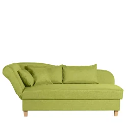 Dreisitzer Polsterliege in Gelbgrün mit Buche - Blace^Wohnen Online