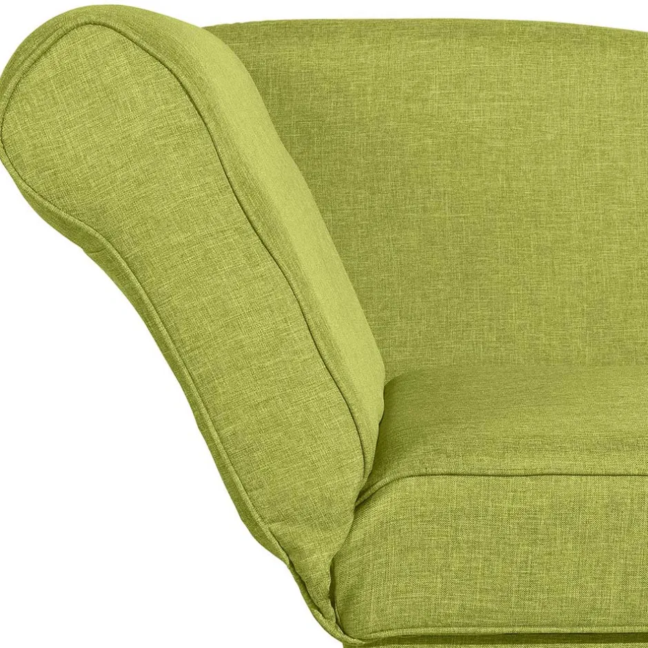 Dreisitzer Polsterliege in Gelbgrün mit Buche - Blace^Wohnen Online