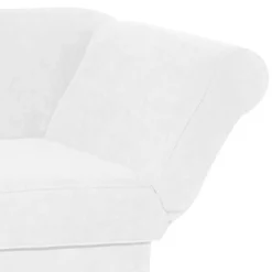 Dreisitzer Recamiere in Cremeweiß mit Buche - Vramossa^Wohnen