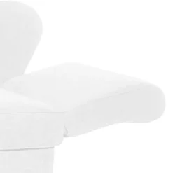 Dreisitzer Recamiere in Cremeweiß mit Buche - Vramossa^Wohnen