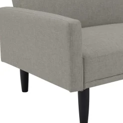 Dreisitzer Schlafcouch in Hellgrau Stoff - Zaparony^Wohnen Online