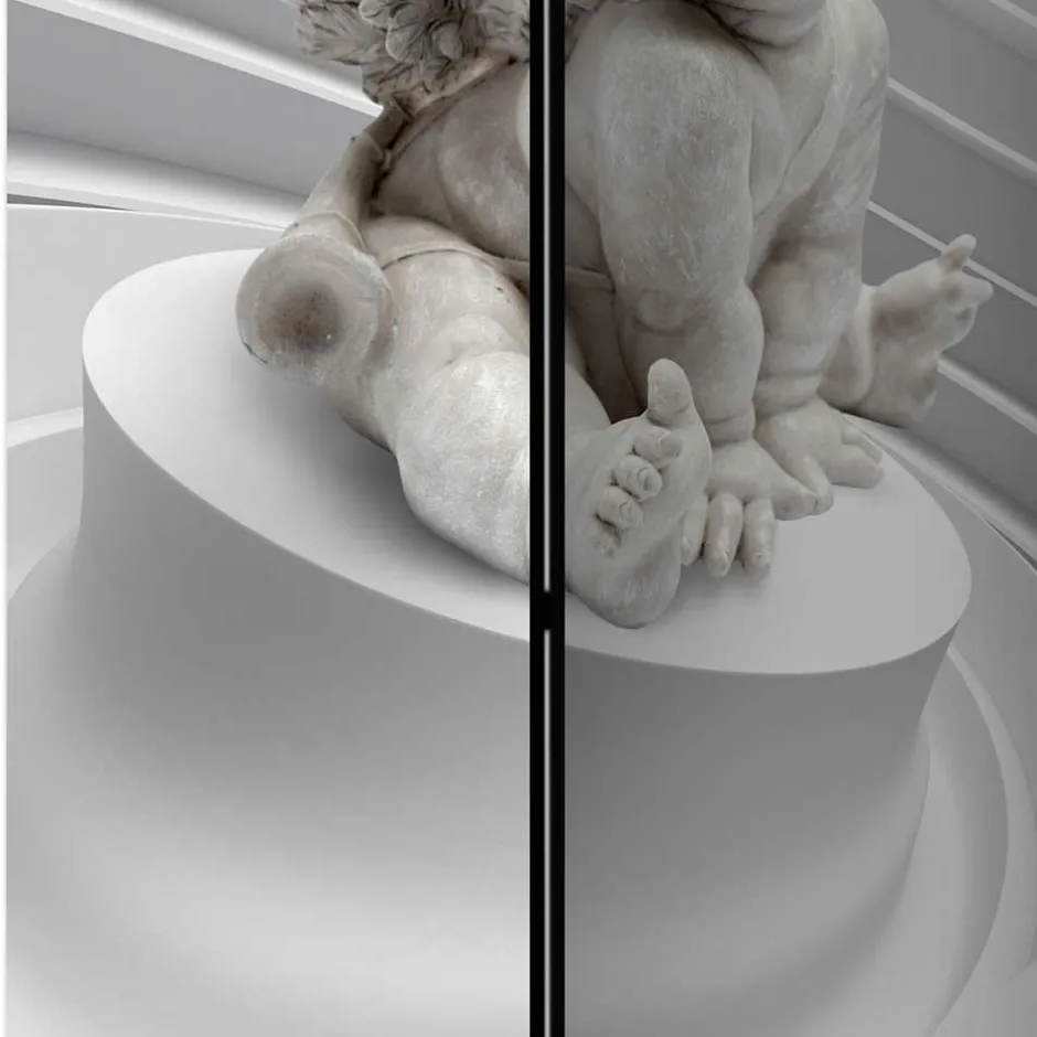 Wohnen Druckmotiv Paravent mit Putte Engel Motiv - Cisada