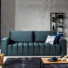 Dunkelblaue Schlafcouch mit drei Sitzplätzen - Beliava^Wohnen Discount