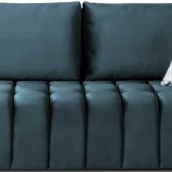 Dunkelblaue Schlafcouch mit drei Sitzplätzen - Beliava^Wohnen Discount