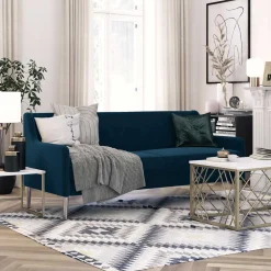 Dunkelblaues Sofa mit drei Sitzplätzen - Agadi^Wohnen