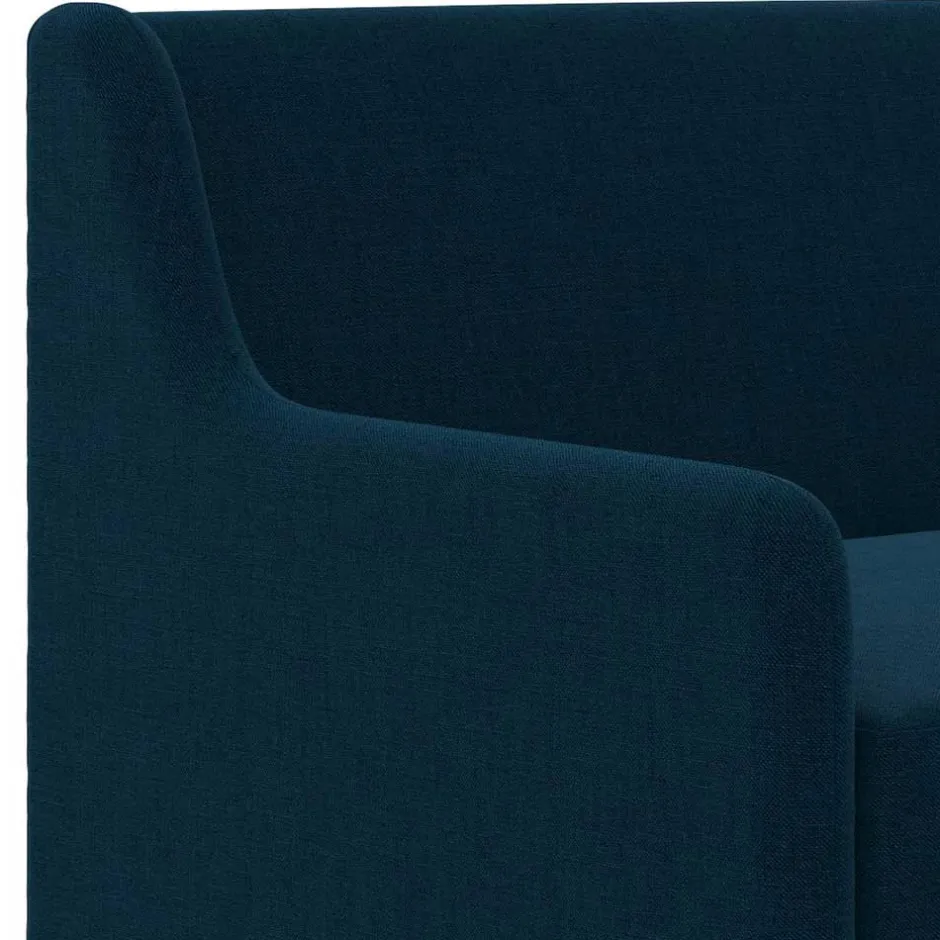 Dunkelblaues Sofa mit drei Sitzplätzen - Agadi^Wohnen