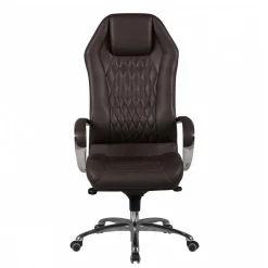 Dunkelbrauner Chefsessel aus Leder - Montigue^Wohnen Sale